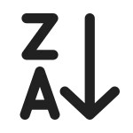Text Sort Descending SVG Icon